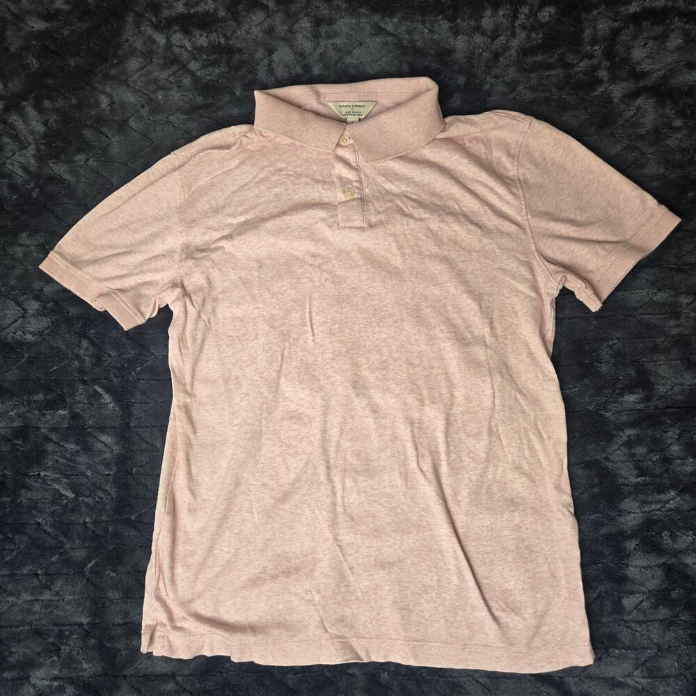 Banana Republic Luxe Touch Performance Short Sleeve Pink Men's T-Shirt - Size S